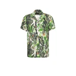 Drykorn Hemd T-Shirt uni regular fit Grün/Dunkelgrün