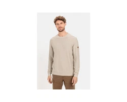 camel active Strickpullover Rundhalspullover uni regular fit Khaki/Beige/Braun