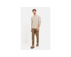 camel active Strickpullover Rundhalspullover uni regular fit Khaki/Beige/Braun
