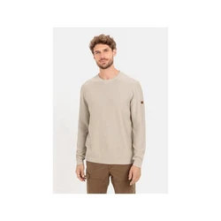 camel active Strickpullover Rundhalspullover uni regular fit Khaki/Beige/Braun
