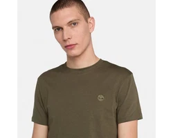 Timberland T-Shirt DUNSTAN RIVER Kurzarm Tee Dunkelgrün/Khaki