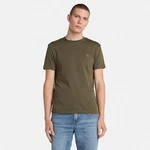 Timberland T-Shirt DUNSTAN RIVER Kurzarm Tee Dunkelgrün/Khaki