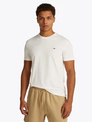 Tommy Jeans T-Shirt TJM XSLIM 3 PACK TEE Schwarz/Weiß/Creme/Dunkelblau