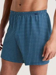 Calida Prints Herren Shorts Blau/Dunkelblau