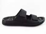 Ecco Pantolette Sandale Cozmo Flat Schwarz/schwarz