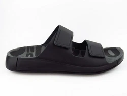 Ecco Pantolette Sandale Cozmo Flat Schwarz/schwarz