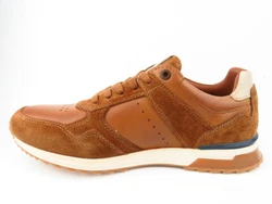 camel active Sneaker Halbschuhe Schnürschuh Braun/Beige/Orange