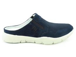 Velour marine Pantolette