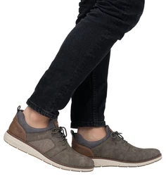 Rieker Slip-On Sneaker Slipper Khaki/Grau/Dunkelgrün/Braun
