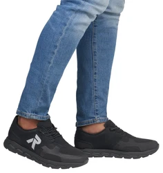 RIEKER Sport Preston Slip-On Sneaker Schwarz/Grau/Dunkelgrau/Dunkelblau