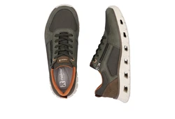RIEKER Sport Sneaker Schnürschuh Freizeitschuh Halbschuh Dunkelgrün/Khaki/Grün