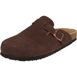 Herren 7480480002 Leder Komfort Clog Hausschuhe Pantolette verstellbar, gepolstert