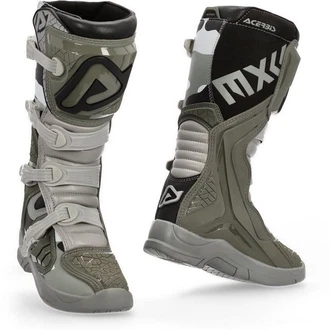 Acerbis X-Team Motocross Stiefel Dunkelgrün/Schwarz