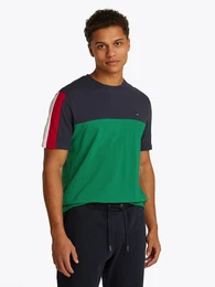 T-Shirt GLOBAL STRIPE COLOURBLOCK TEE im modischen Colorblocking