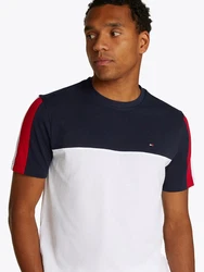 Tommy Hilfiger T-Shirt GLOBAL STRIPE COLOURBLOCK TEE Colorblocking