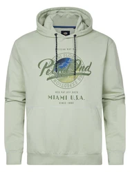 Petrol Industries Sweatshirt Hoodie Biscayneside Hellgrün/Grün/Khaki