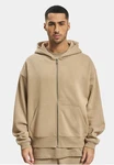 DEF Kapuzenpullover Zip Hoody Beige/Khaki/Braun