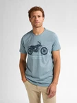 Petrol Industries T-Shirt mit Aufdruck Manta Blau/Grau/Hellblau Petrol Industries T-Shirt mit Aufdruck Manta Blau/Grau/Hellblau