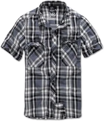 Brandit Kurzarmhemd Roadstar Schwarz/Dunkelgrau/Blau/Grau/Dunkelblau