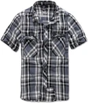 Brandit Kurzarmhemd Roadstar Schwarz/Dunkelgrau/Blau/Grau/Dunkelblau