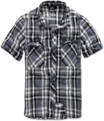 Brandit Kurzarmhemd Roadstar Schwarz/Dunkelgrau/Blau/Grau/Dunkelblau