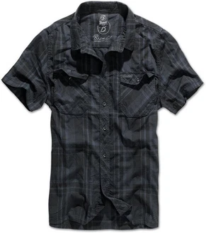 Brandit Kurzarmhemd Roadstar Schwarz/Grau/Dunkelgrau