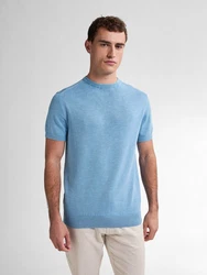 Petrol Industries Strickpullover Baysideview Blau/Hellblau