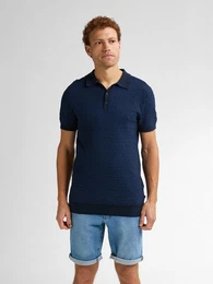 Strickpullover Gestricktes Poloshirt Oceanstone