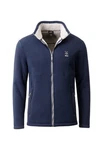 Linea Fleecejacke LPO Herren Teddyfleecejacke Reece Blau/Dunkelblau