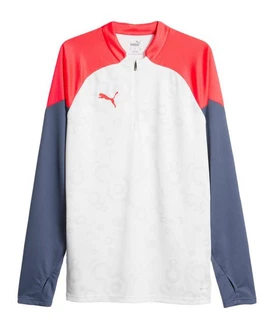 PUMA Sweater individualCUP HalfZip Sweatshirt Rot/Mischfarben/Orange/Hellblau PUMA Sweater individualCUP HalfZip Sweatshirt Rot/Mischfarben/Orange/Hellblau