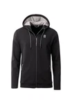 Linea Kapuzenfleecejacke Schwarz/Dunkelgrau
