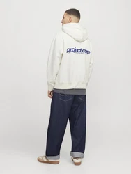 Jack & Jones Sweatshirt Hoodie JCOUNION PRINT SWEAT HOOD NOOS Khaki/Creme/Beige/Gelb/Grau