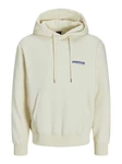 Jack & Jones Sweatshirt Hoodie JCOUNION PRINT SWEAT HOOD NOOS Khaki/Creme/Beige/Gelb/Grau