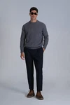 Lufian Strickpullover LIGHT Perfekt für alle Jahreszeiten Dunkelblau/Dunkelgrau/Grau/Braun