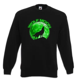 Sweatshirt Wolf Moon Sweatshirt Wlfe Mond Type Werwolf The O Werewolf Horror Das (1-tlg) Howling Negative Tier