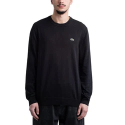 Lacoste Sweatshirt Logo Sweater Schwarz/Beige
