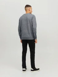 Jack & Jones Strickpullover JJEBASIC KNIT CREW NECK Blue Haze