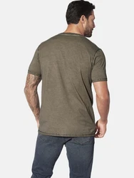 Jan Vanderstorm T-Shirt GODBERT Dunkelgrün/Khaki