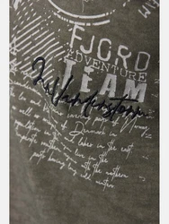Jan Vanderstorm T-Shirt GODBERT Dunkelgrün/Khaki