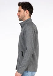 DEPROC Active Strickfleecejacke SCOTT CS Mid-Layer Grau/Hellgrau/Dunkelgrau