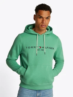 Tommy Hilfiger Sweatshirt TOMMY LOGO HOODY Grün/Hellgrün/Neonfarben