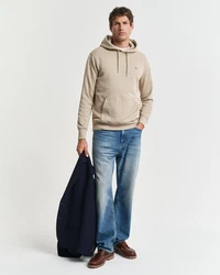 GANT Herren Hoodie REGULAR SHIELD HOODIE Khaki/Beige/Braun