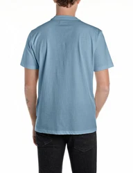 Replay T-Shirt mit Logo-Frontprint Blau/Grau/Hellblau