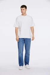 LINDBERGH T-Shirt mit Logostickerei Weiß/Creme