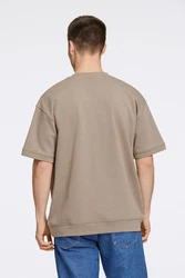 LINDBERGH T-Shirt mit Logostickerei Khaki/Beige/Braun/Grau