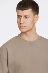 LINDBERGH T-Shirt mit Logostickerei Khaki/Beige/Braun/Grau