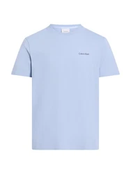 Calvin Klein T-Shirt CP-LINEAR BOX LOGO Hellblau/Blau