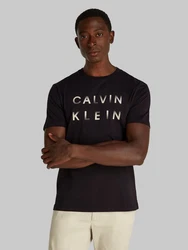 Calvin Klein T-Shirt CP-ENLARGED LOGO T-SHIRT hellgrau/schwarz