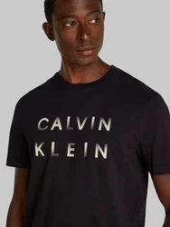 Calvin Klein T-Shirt CP-ENLARGED LOGO T-SHIRT hellgrau/schwarz