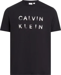 Calvin Klein T-Shirt CP-ENLARGED LOGO T-SHIRT hellgrau/schwarz